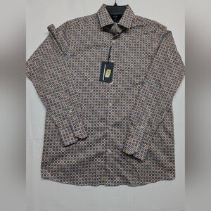 Hart Schaffner Marx Men's Patterned Button Down Shirt